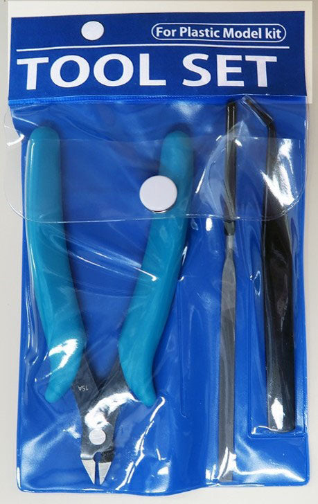 BTF001 Basic Tool Set for Plastic Model Kits Model Making Tools Set of 3 by Mr. Hobby made of Metal Plastic Silicone