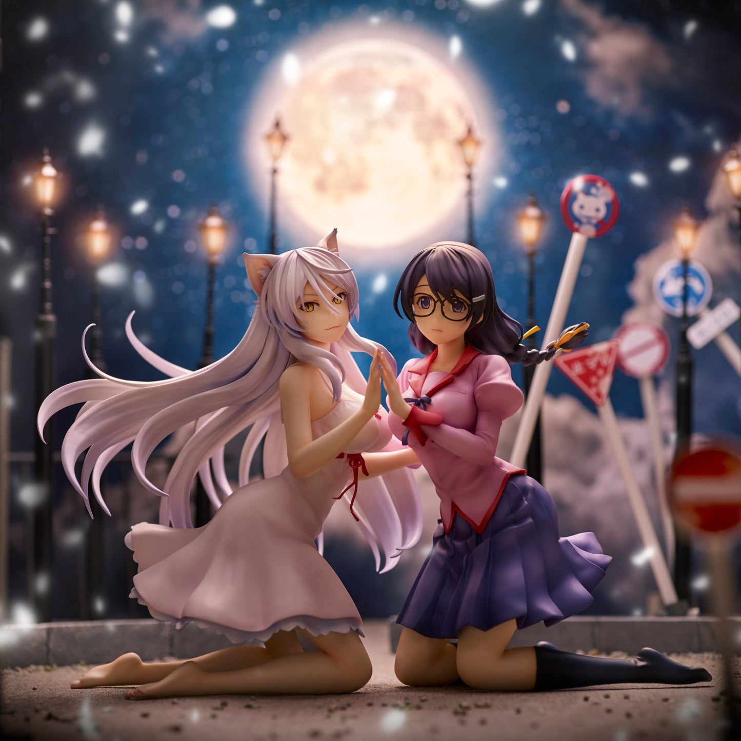 Nekomonogatari Hanekawa Tsubasa 2-Figure Set (Re-release) collectible scale model by Tokyo Figure