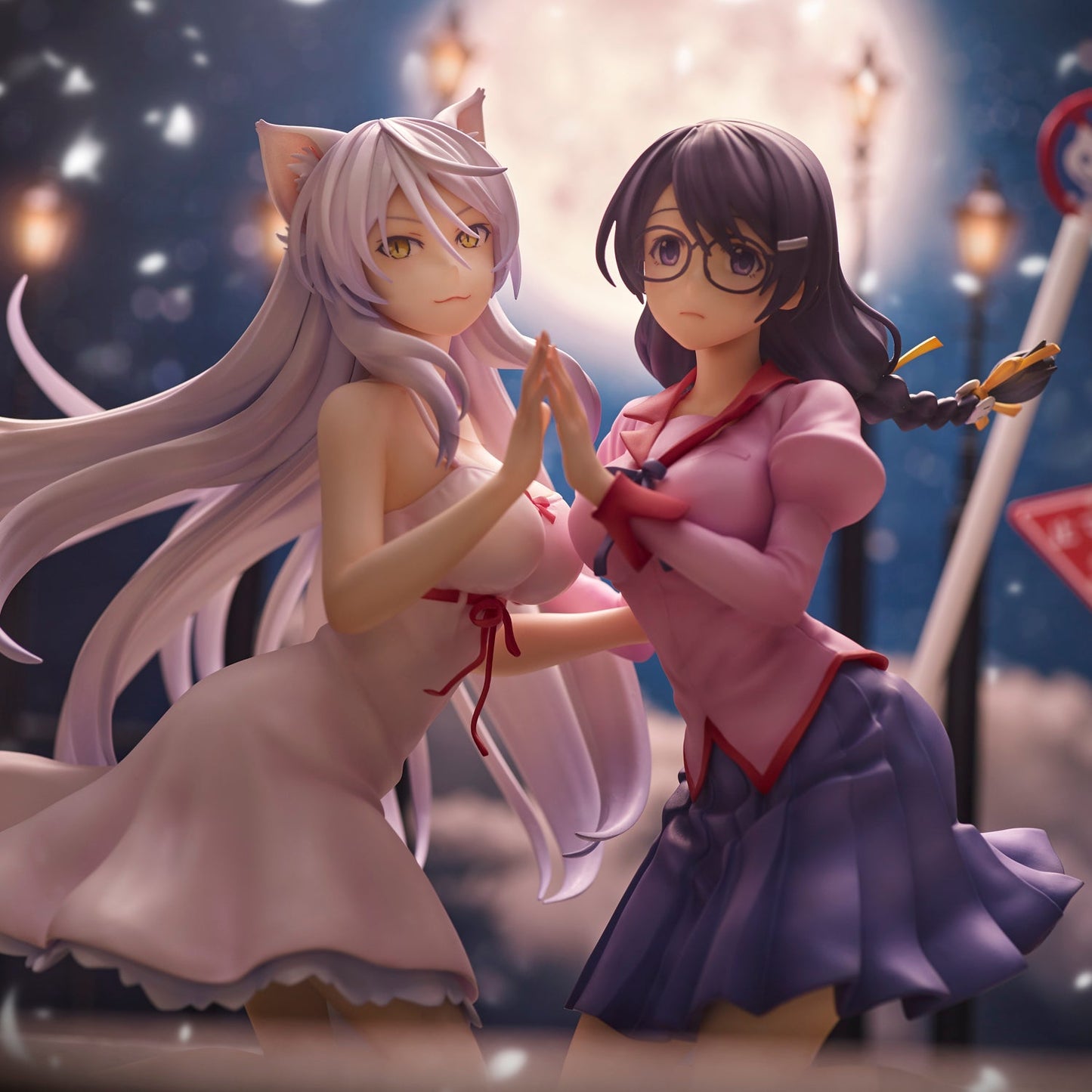 Nekomonogatari Hanekawa Tsubasa 2-Figure Set (Re-release) collectible scale model by Tokyo Figure