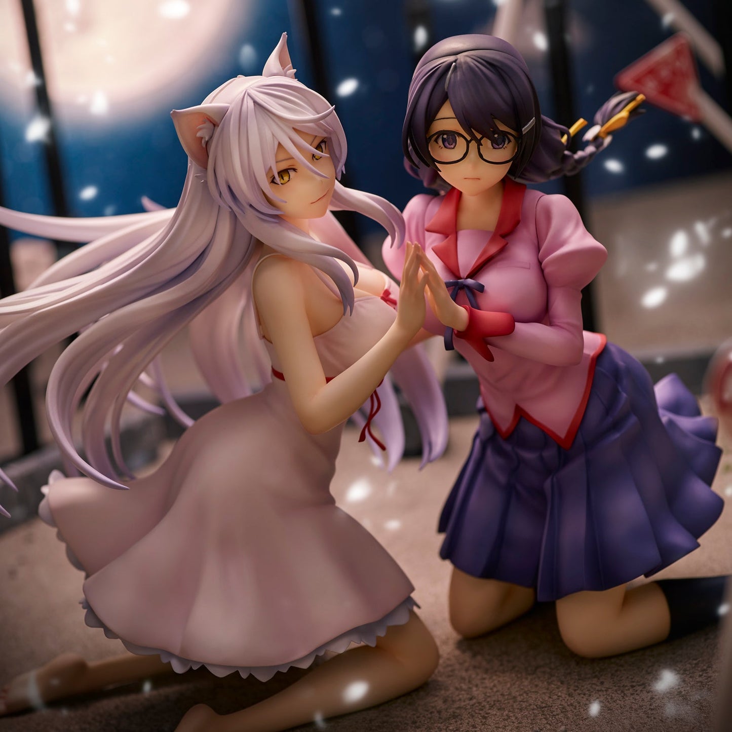Nekomonogatari Hanekawa Tsubasa 2-Figure Set (Re-release) collectible scale model by Tokyo Figure