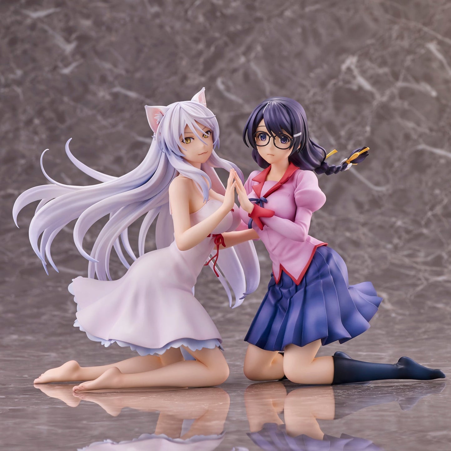 Nekomonogatari Hanekawa Tsubasa 2-Figure Set (Re-release) collectible scale model by Tokyo Figure