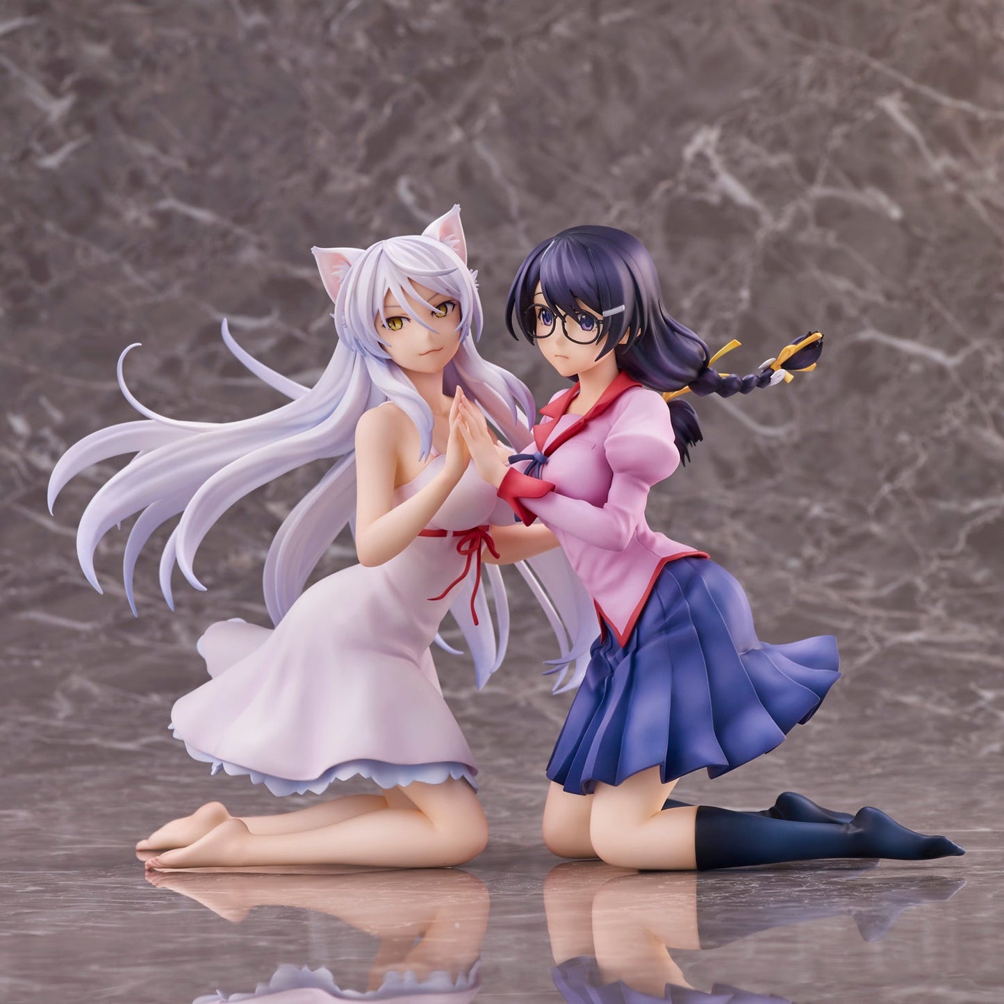 Nekomonogatari Hanekawa Tsubasa 2-Figure Set (Re-release) collectible scale model by Tokyo Figure