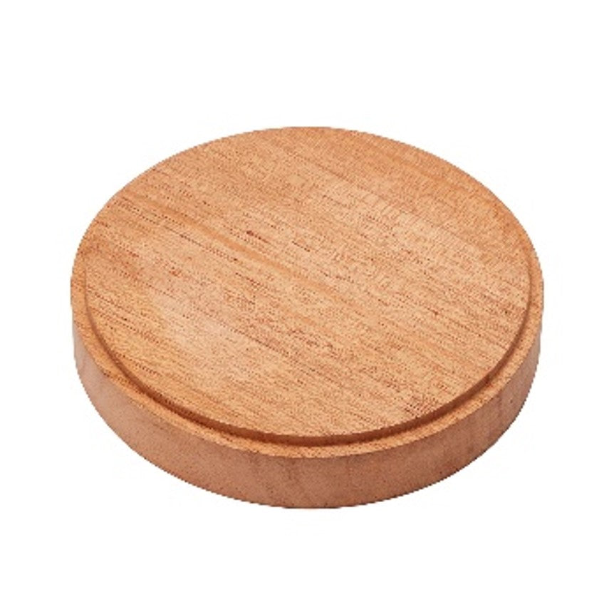 DB008 Wooden Base Round 10 cm Stand, Base by Mr. Hobby made of Mahogany