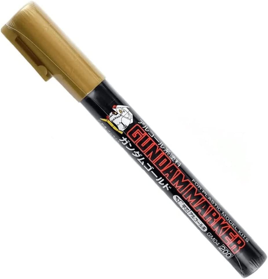 GM04 Gundam Marker Gold Felt-Tip Pen Gold color Chisel Tip by Mr. Hobby