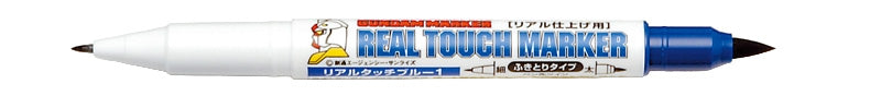 GM403 Real Touch Marker - Real Touch Blue 1 Felt-Tip Pen Blue color Extra Fine Tip and Fine Tip by Mr. Hobby
