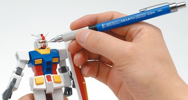GP01 Gundam Black Liner Sharp Mechanical Pencil, Drawing Pencil Black color Extra Fine Tip 03 mm by Mr. Hobby