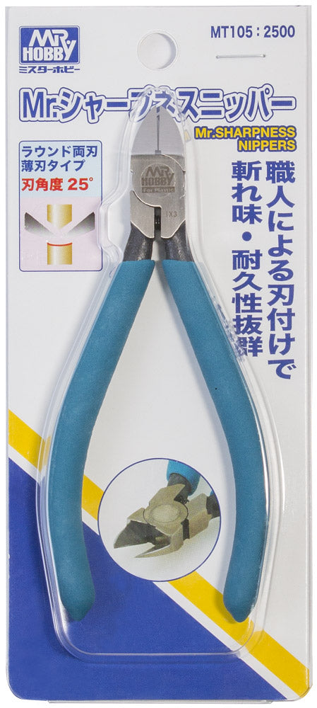 MT105 Mr. Sharpness Nipper Pliers, Side Cutter by Mr. Hobby made of Steel Silicone