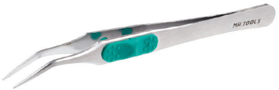 MT203 Mr. Angled Tweezers Tweezer by Mr. Hobby made of Stainless Steel