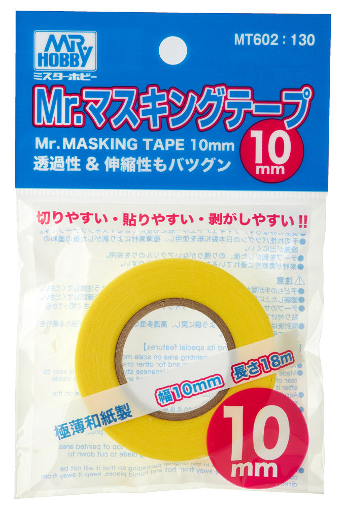 MT602 Mr. Masking Tape 10 mm Masking Tape 10 mm by Mr. Hobby made of Japanese Paper