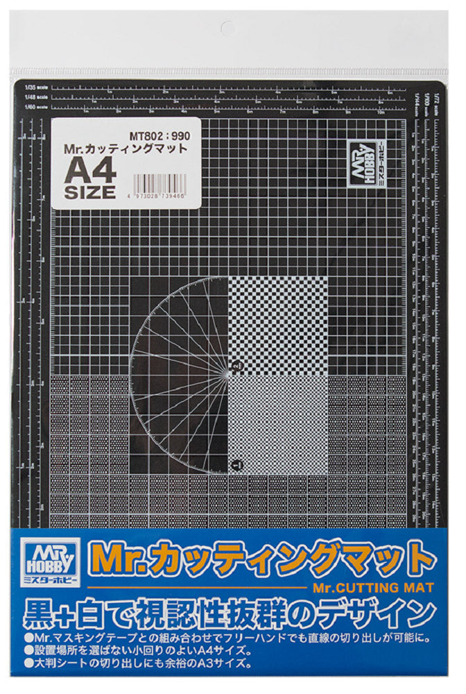 MT802 Mr. Cutting Mat A4 Size Cutting Mat A4 size by Mr. Hobby made of Pvc