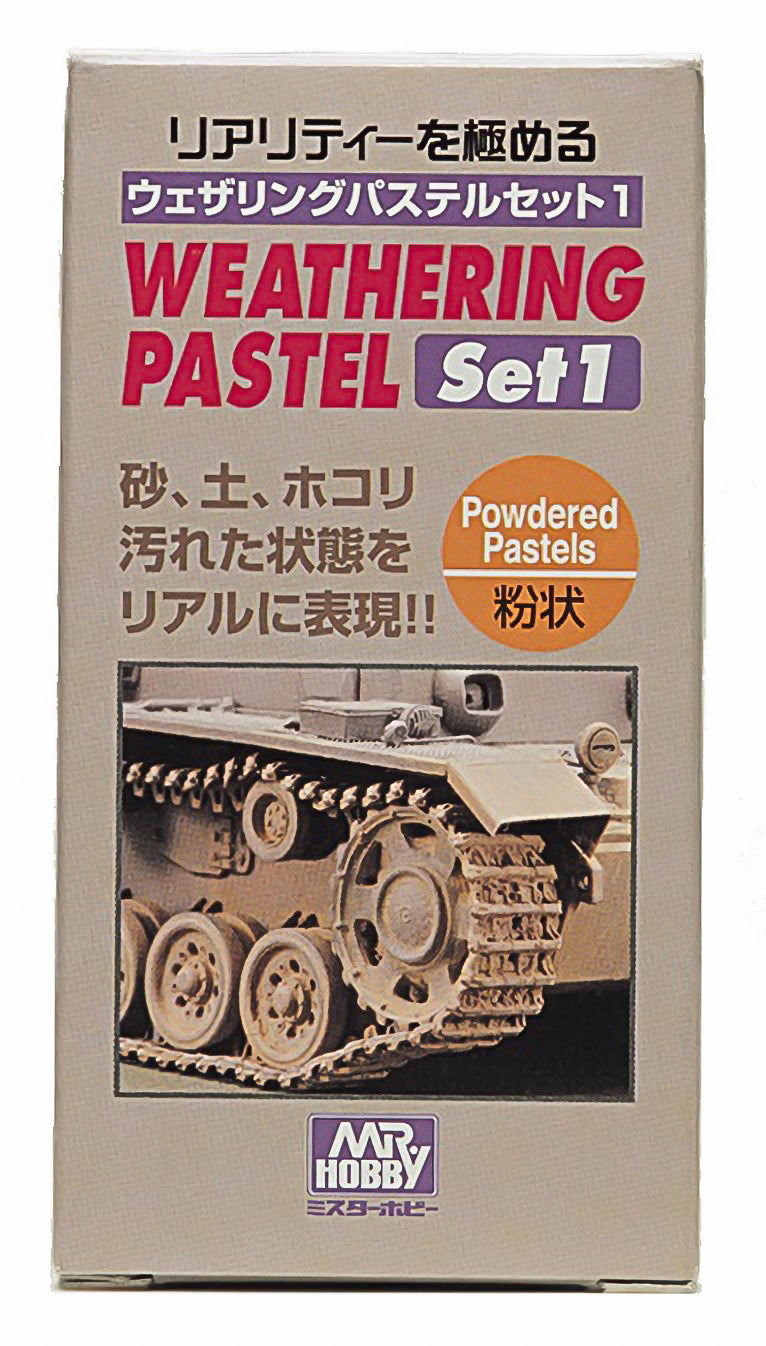 PP101 Weathering Pastel Set 1 Weathering Powder by Mr. Hobby
