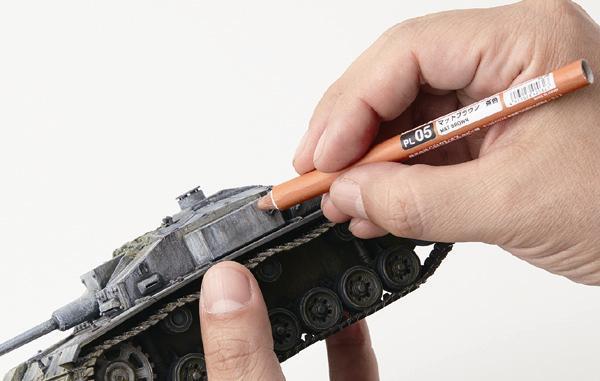 PP203 Mr. Weathering Liner SNOW Color Set Weathering Pen by Mr. Hobby