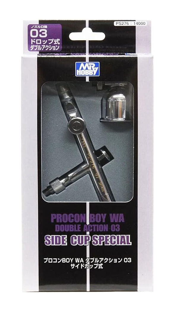 PS276 Procon Boy WA Double Action 03 Side Cup Special Airbrush by Mr. Hobby made of Stainless Steel