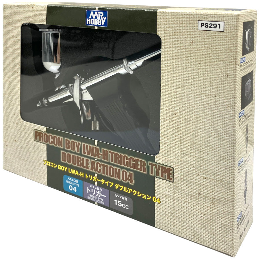 PS291 Procon Boy LWA-H Trigger Type Double Action 04 Airbrush by Mr. Hobby made of Stainless Steel