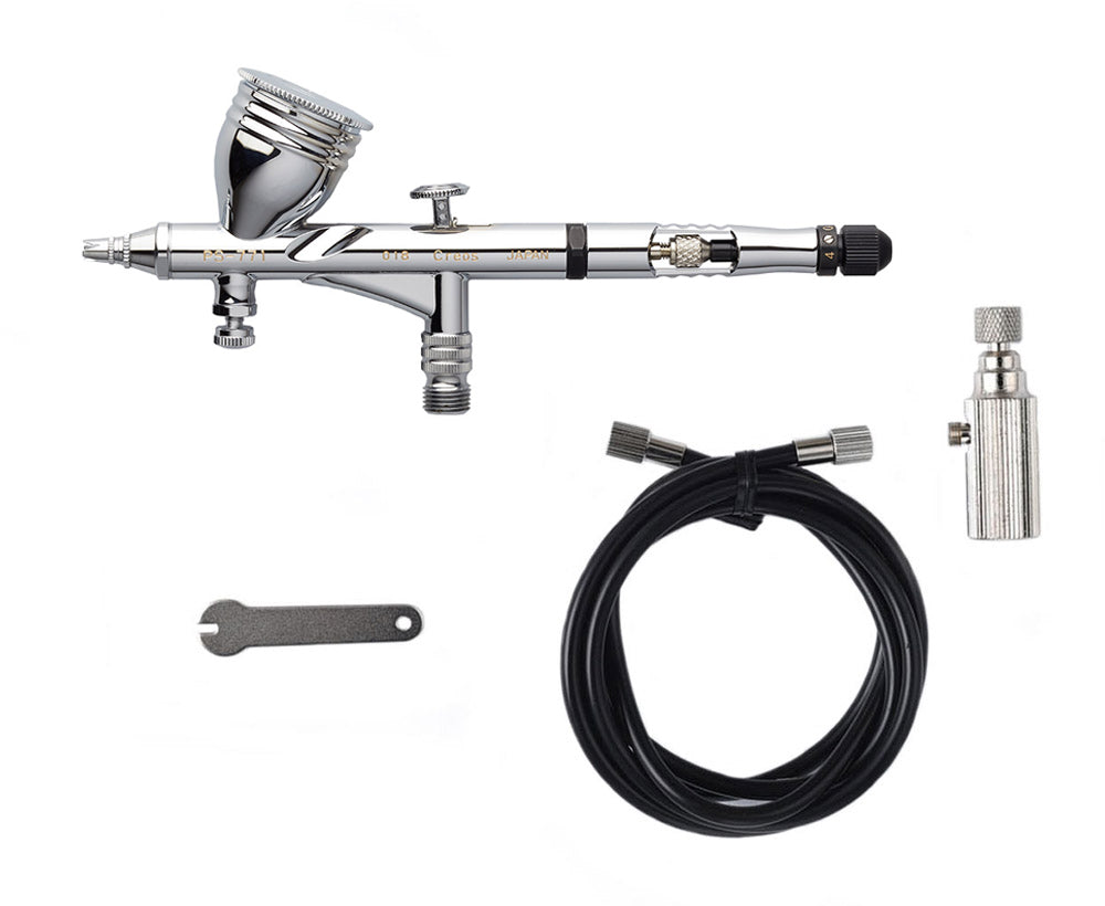 PS771 Mr. Airbrush Custom 018 Airbrush by Mr. Hobby made of Stainless Steel