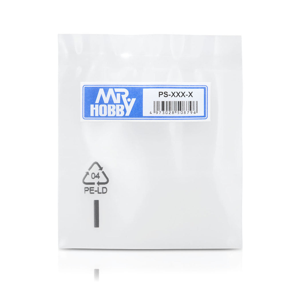 Airbrush Spare Part Packaging Plastic Bag made of PE-LD with Item Code and EAN barcode