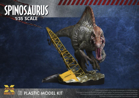 Jurassic Park III Spinosaurus 1/35 Scale Plastic Model Kit by X-Plus