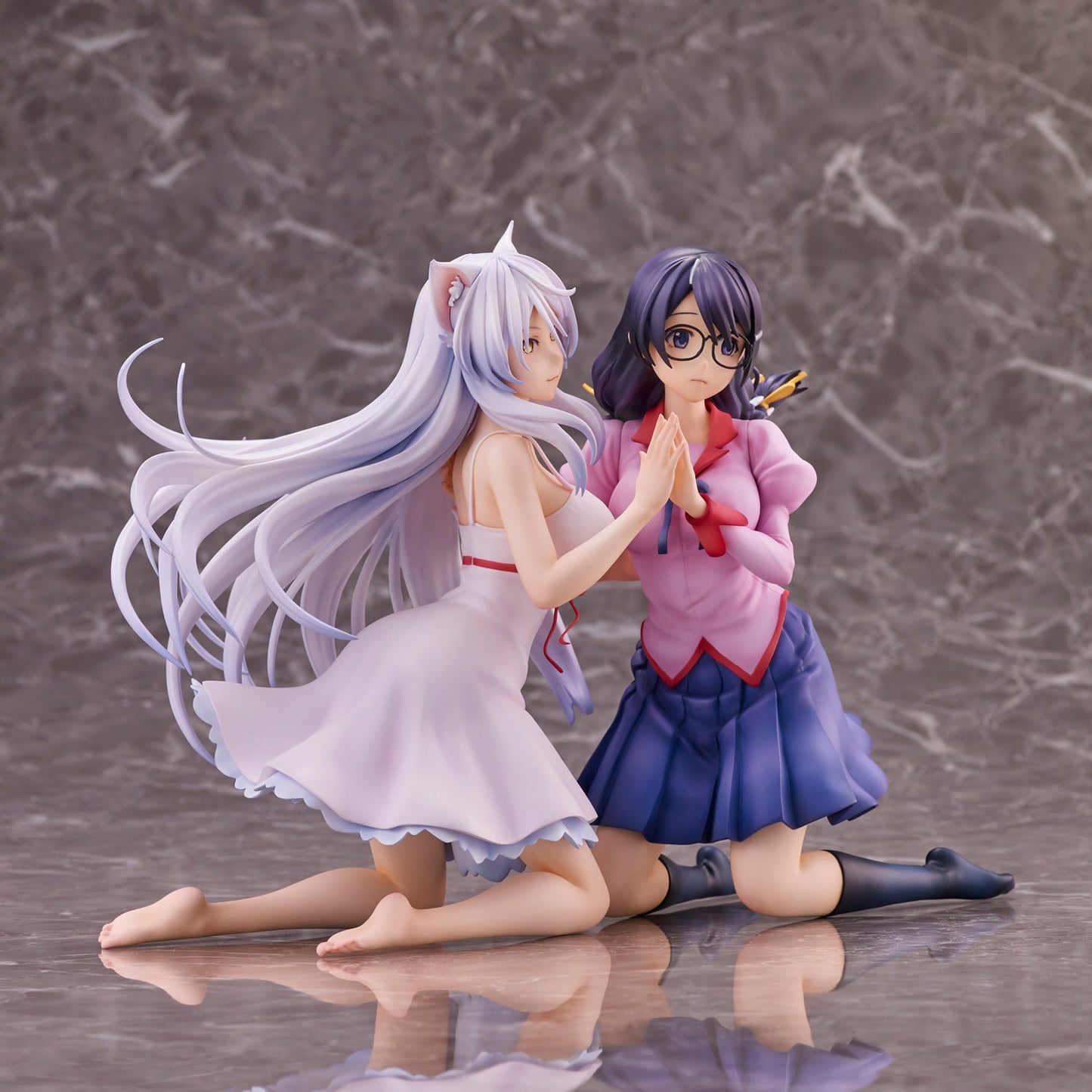 Nekomonogatari Hanekawa Tsubasa 2-Figure Set (Re-release) collectible scale model by Tokyo Figure