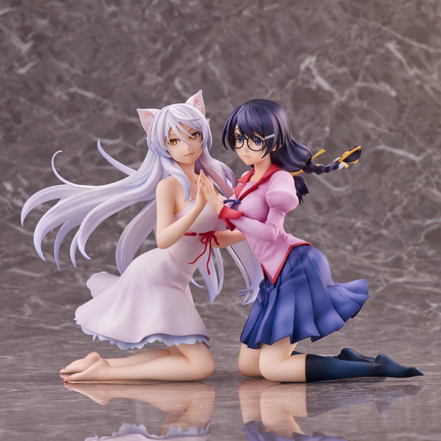 Nekomonogatari Hanekawa Tsubasa 2-Figure Set (Re-release) collectible scale model by Tokyo Figure