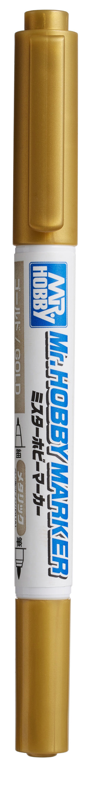 CM01 Mr. Hobby Marker Gold Felt-Tip Pen Gold color Fine and Chisel Tip by Mr. Hobby