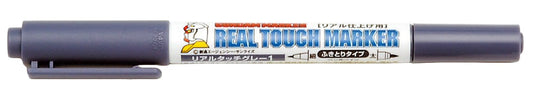 GM401 Real Touch Marker - Real Touch Gray 1 Felt-Tip Pen Gray color Extra Fine Tip and Fine Tip by Mr. Hobby