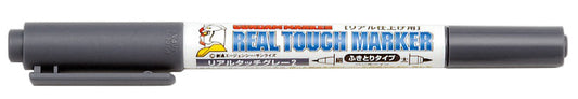 GM402 Real Touch Marker - Real Touch Gray 2 Felt-Tip Pen Gray color Extra Fine Tip and Fine Tip by Mr. Hobby
