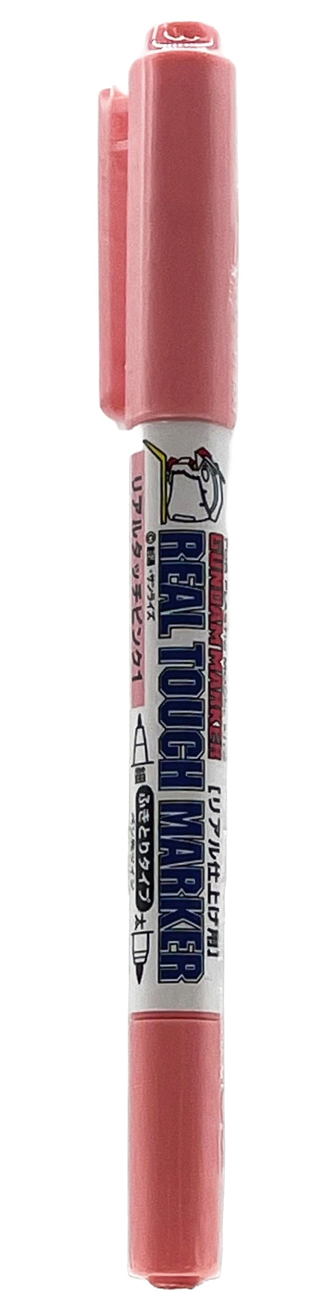 GM410 Real Touch Marker - Real Touch Pink 1 Felt-Tip Pen Pink color Extra Fine Tip and Fine Tip by Mr. Hobby