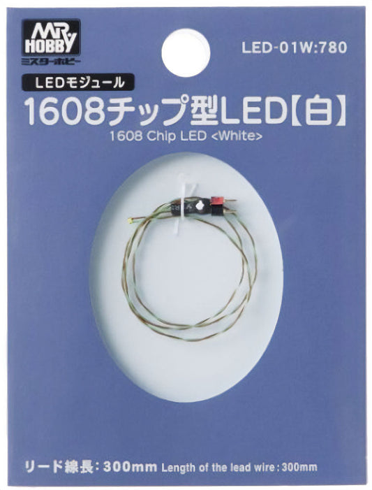 LED-01W 1608 Chip LED White LED Module by Mr. Hobby