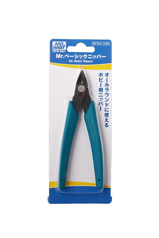 MT104 Mr. Basic Nipper II Pliers, Side Cutter by Mr. Hobby made of Steel Rubber