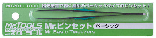 MT201 Mr. Basic Tweezers Tweezer by Mr. Hobby made of Stainless Steel