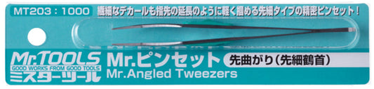 MT203 Mr. Angled Tweezers Tweezer by Mr. Hobby made of Stainless Steel