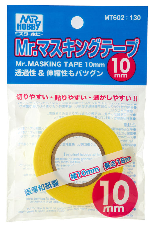 MT602 Mr. Masking Tape 10 mm Masking Tape 10 mm by Mr. Hobby made of Japanese Paper