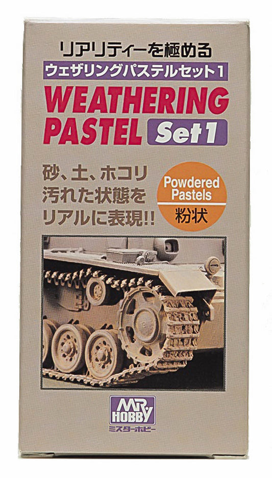 PP101 Weathering Pastel Set 1 Weathering Powder by Mr. Hobby