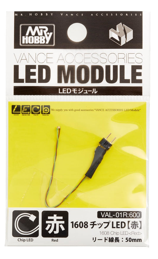 VAL-01R 1608 Chip LED Red LED Module by Mr. Hobby