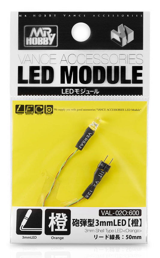 VAL-02O 3 mm Shell Type LED Orange LED Module by Mr. Hobby