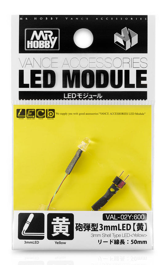 VAL-02Y 3 mm Shell Type LED Yellow LED Module by Mr. Hobby
