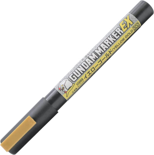 XGM08 Gundam Marker EX Yellow Gold Felt-Tip Pen Gold color Chisel Tip by Mr. Hobby