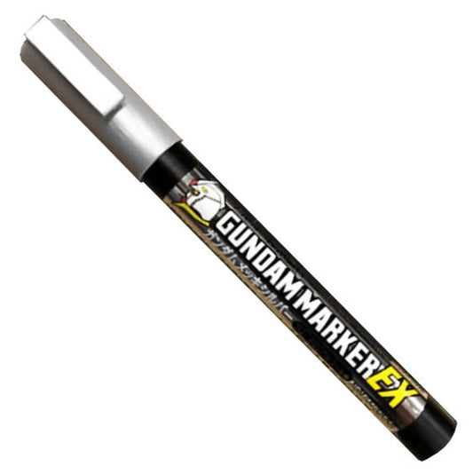 XGM100 Gundam Marker EX Gundam Plated Silver Felt-Tip Pen Silver color Chisel Tip by Mr. Hobby