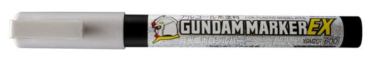 XGM201 Gundam Marker EX Moonlight Butterfly Holographic Silver Felt-Tip Pen Silver color Chisel Tip by Mr. Hobby