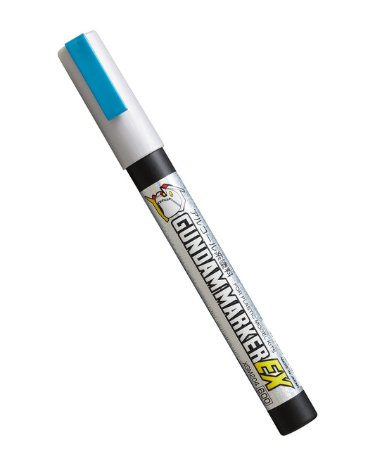 XGM204 Gundam Marker EX WING OF LIGHT Holographic Blue Felt-Tip Pen Blue color Chisel Tip Holographic effect by Mr. Hobby
